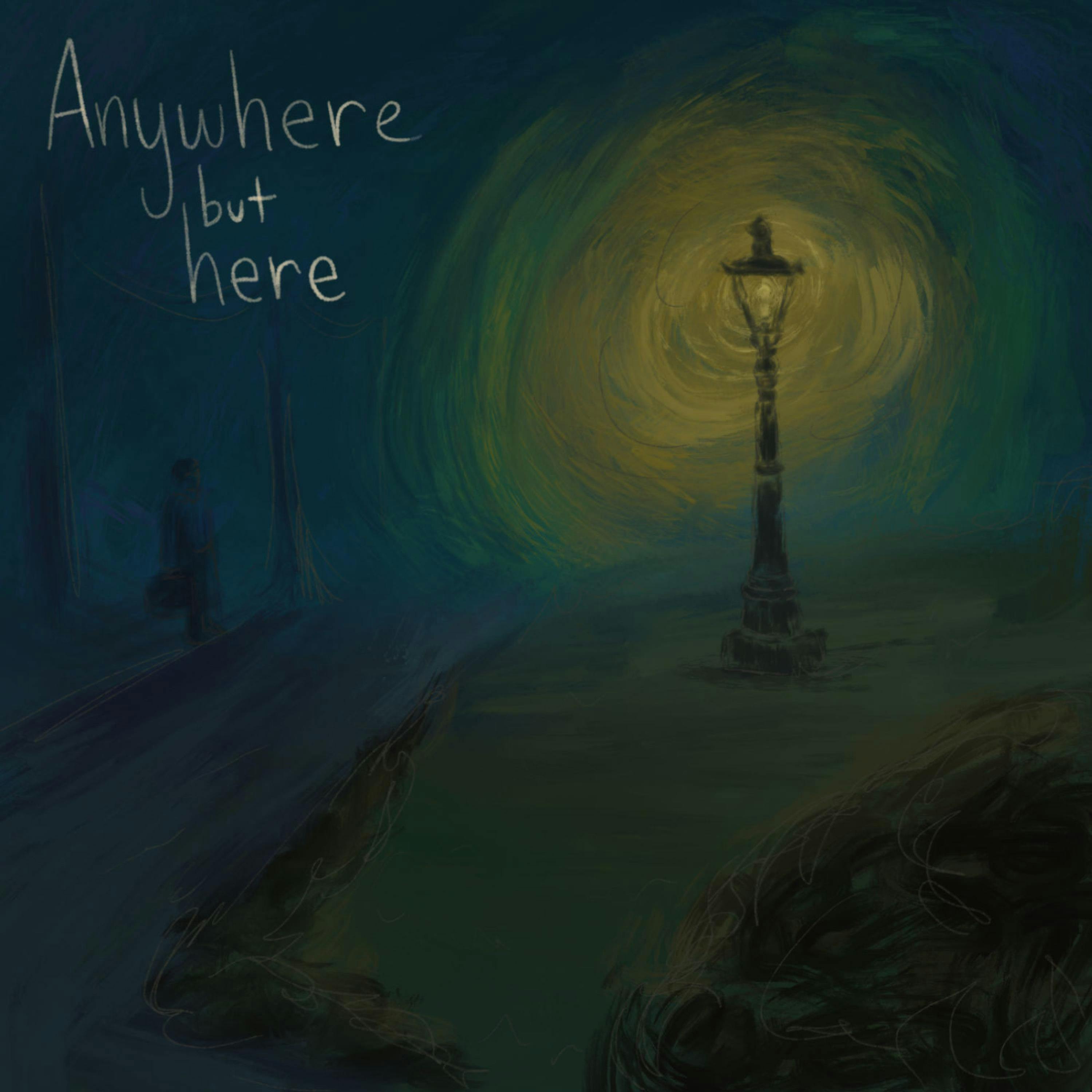 Cover for Anywhere But Here by Caleb Dye